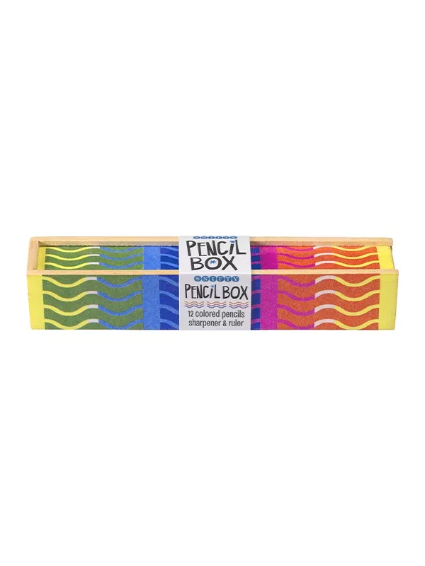 Wooden Colored Pencil Box: Wiggle