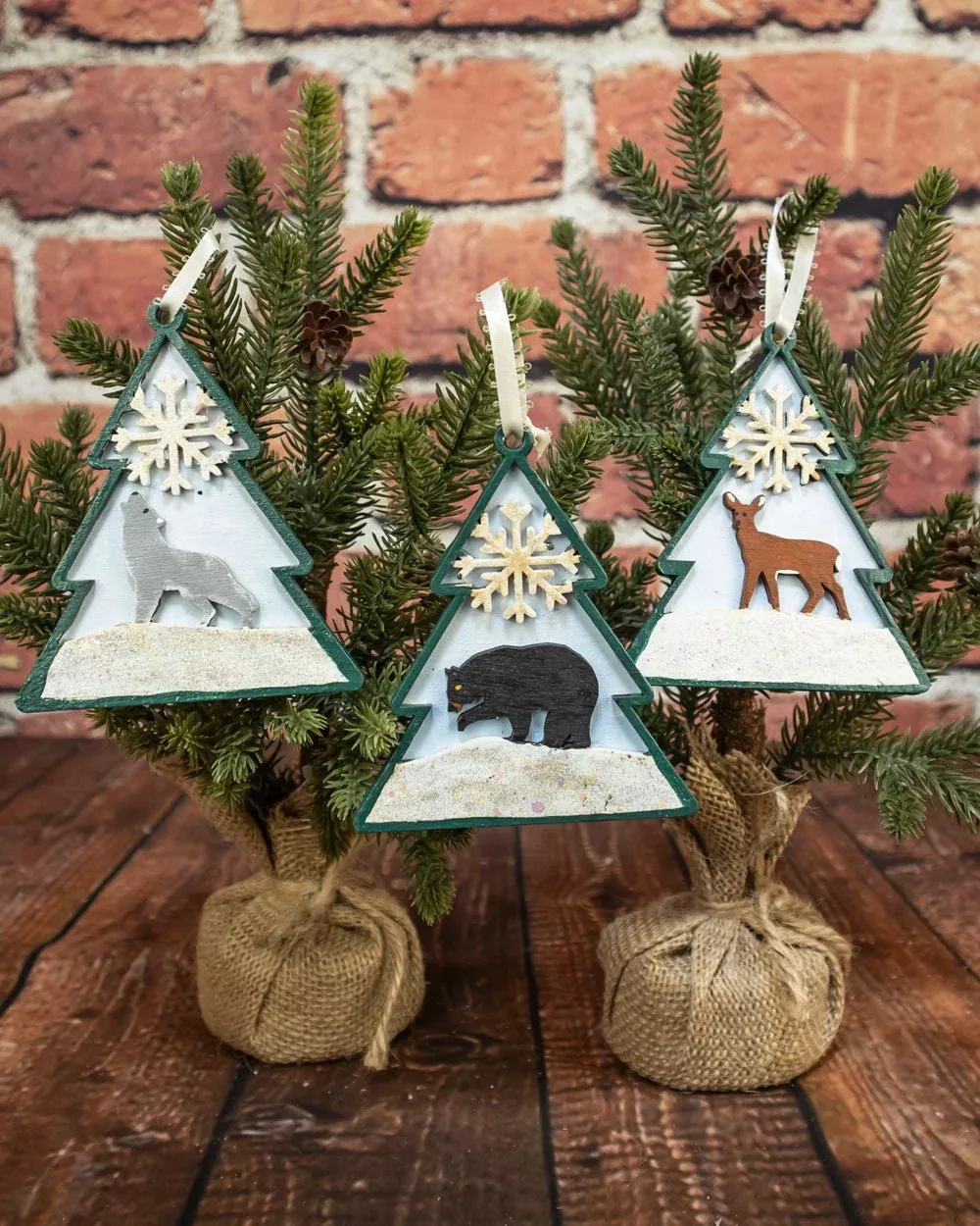 Woodland Animal Ornament Set