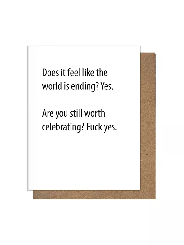 World Ending Birthday Card