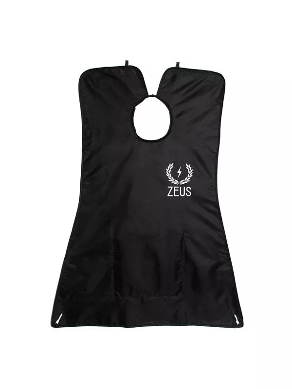 Zeus Beard Grooming Apron: Black