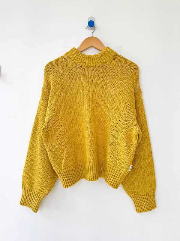 Zoe Cotton Sweater: Honey