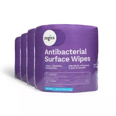 Zogics Antibacterial Surface Wipes (4 Rolls/Case)