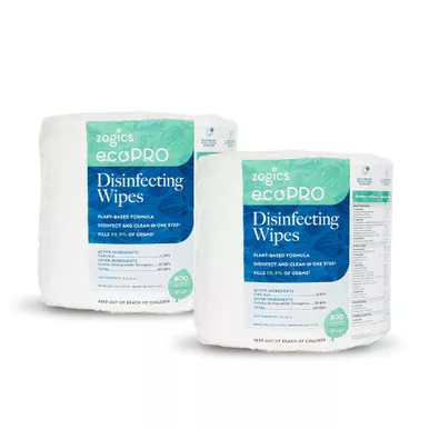 Zogics ecoPRO™ Disinfecting Wipes (2 Rolls/Case)