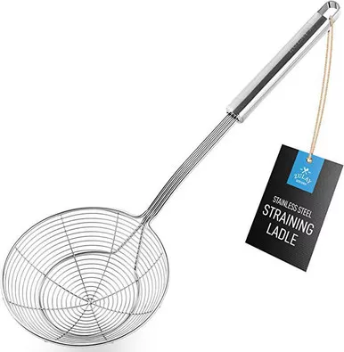 Zulay Kitchen 15.4 Inch Stainless Steel Strainer
