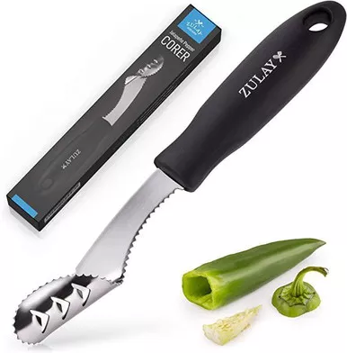 Zulay Kitchen - 2 in 1 Jalapeno Corer