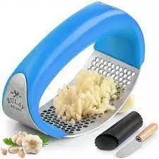 Zulay Kitchen - Garlic Press Rocker Set (Blue)